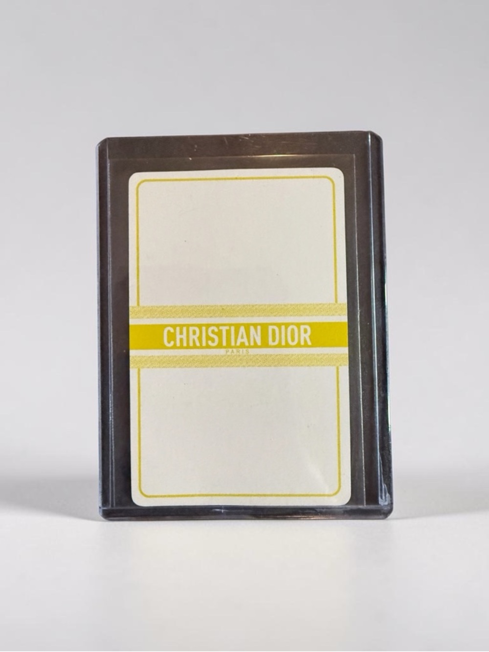 Dior Yellow and White Branded Playing Card Deck